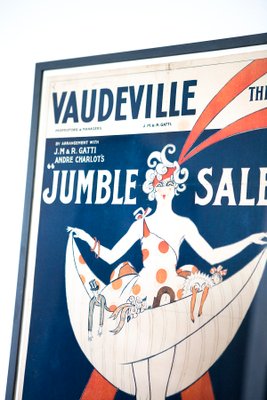 Poster del teatro Vaudeville con cornice di Georges Kugelmann