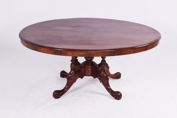 Antique Victorian Oval Dining Table