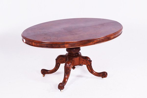 Antique Walnut Oval Dining Table