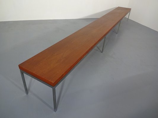 Custom Made Teak Bench By Florence Knoll Bassett For Knoll 1960s