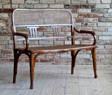 Antique Bentwood Bench Settee For Sale At Pamono