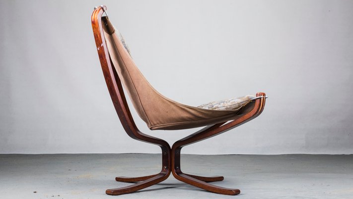 Vintage Falcon Chair by Sigurd Ressell for Vatne Møbler, 1970s Vintage Falcon Chair by Sigurd Ressell for Vatne Møbler, 1970s