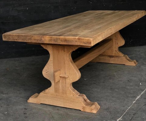 Antique French Heavy Solid Oak Kitchen Dining Table For At Pamono Antique French Heavy Solid Oak Kitchen Dining Table 1