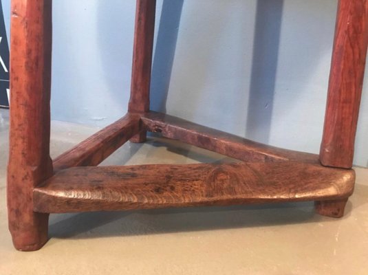 Antique Cobblers Stool In Cherrywood And Oak
