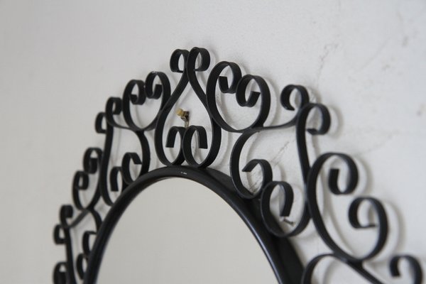 French Round Mirror by Chaty Vallauris, 1950s for sale at Pamono