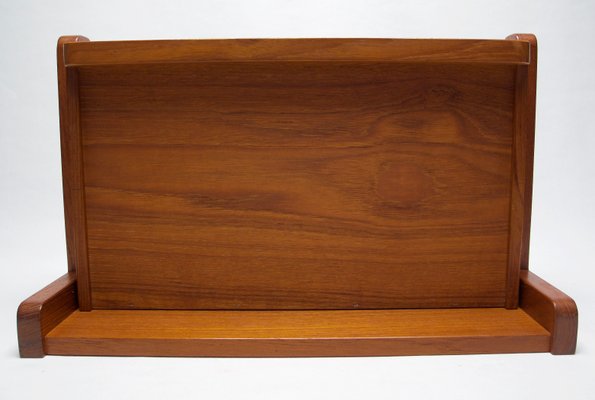 Mid Century Danish Small Wall Shelf With Drawers By Aksel