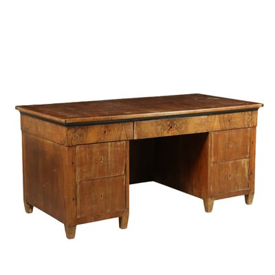 Large Antique Walnut Maple Desk For Sale At Pamono
