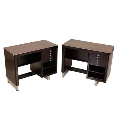 Lacquered Metal Formica Desks 1960s Set Of 2 For Sale At Pamono