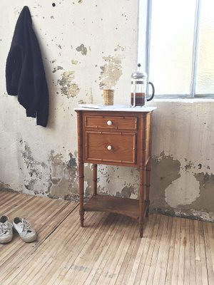 Marble Faux Bamboo Nightstand 1920s For Sale At Pamono
