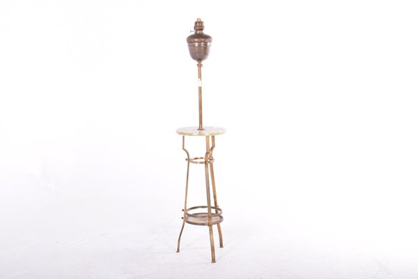 vintage copper floor lamp