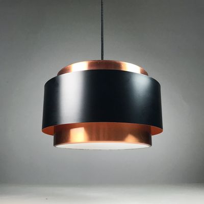 Mid Century Danish Modern Vintage Cylinder Pendant Lamp Lyskaer Fog /& Morup
