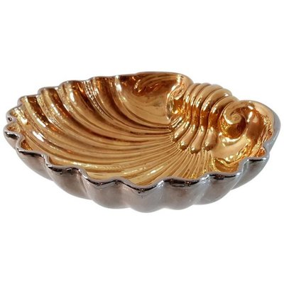 Echt aantrekkelijk Zonsverduistering Large Vintage Ceramic Clam Shell Bowl from San Marco for sale at Pamono