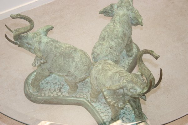 Vintage Brass Elephant Salon Or Coffee Table 1970s For At Pamono - Elephant Glass Table Used Vintage Brass Elephant Salon Or Coffee Table 1970s For At Pamono - Elephant Glass Table Used