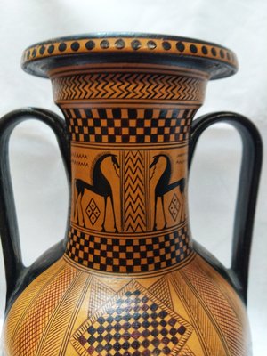 Greek Style Hand Painted Amphora Vase 1940s For Sale At Pamono