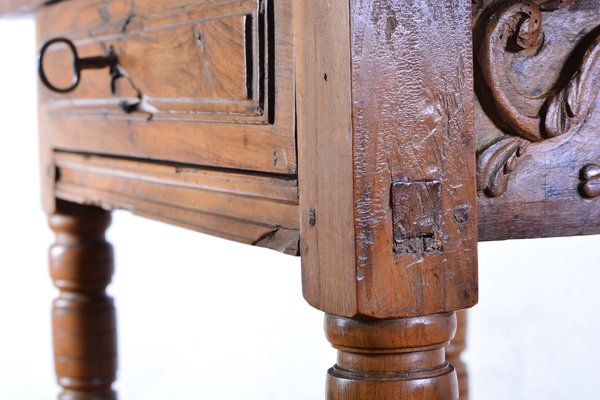 Antique Walnut Table Or Desk Used By Jeweler For Sale At Pamono