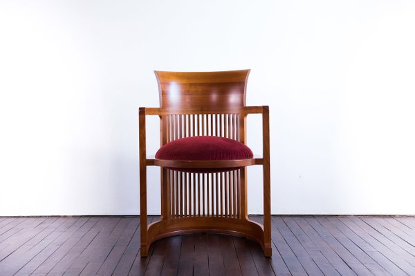 Vintage Barrel Chair By Frank Lloyd Wright For Cina At Vintage Barrel Chair By Frank Lloyd Wright For Cina 1