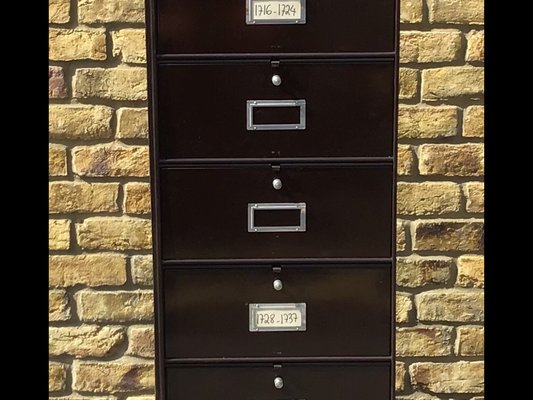 French Metal Filing Cabinet From Roneo 1920s For Sale At Pamono
