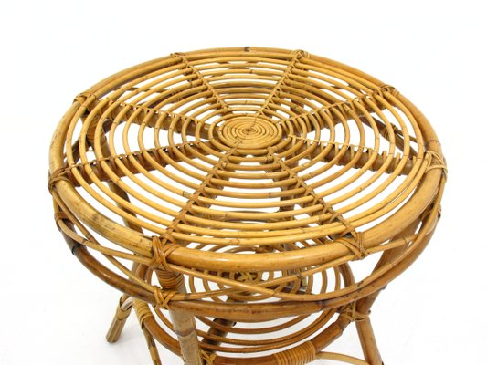 Vintage Rattan Table 1970s For Sale At Pamono