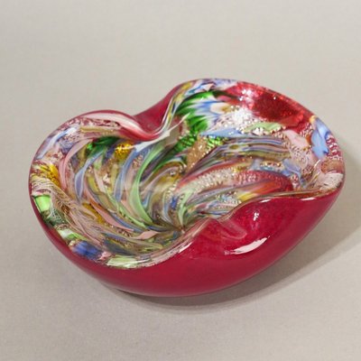 Vintage Glass Bowl by Dino Martens for Aureliano Toso for sale at