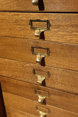 Antique Oak File Cabinet For Sale At Pamono
