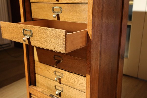 Antique Oak File Cabinet For Sale At Pamono