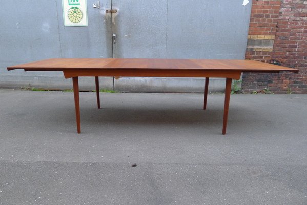 Model FD 540 Teak Solid Wood Dining Table by Finn Juhl for France