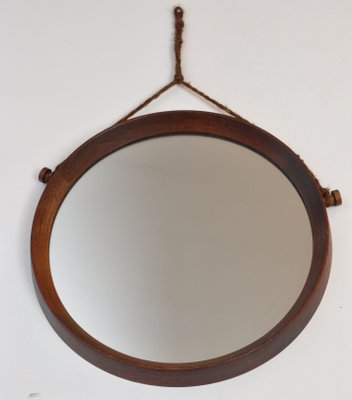 Mid Century Danish Teak Mirror For Sale At Pamono