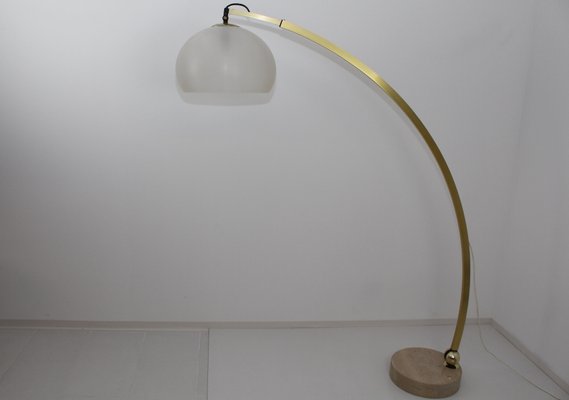 Vintage Italian Arc Floor Lamp By, Brass Arc Floor Lamp