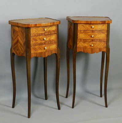 French Kingwood Bedside Cabinets 1920s Set Of 2 For At Pamono French Kingwood Bedside Cabinets 1920s