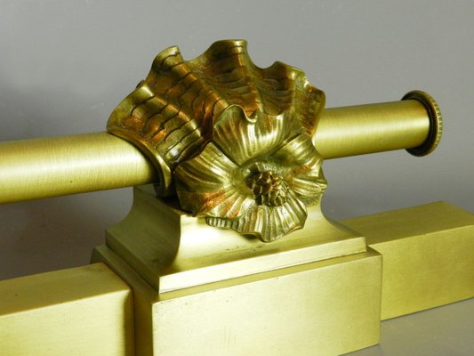 Antique French Brass Fireplace Fender For Sale At Pamono