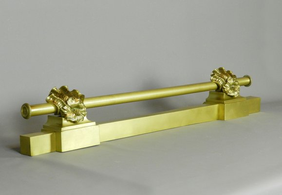 Antique French Brass Fireplace Fender For Sale At Pamono