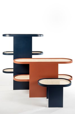 Steel Blue Piani Side Table By Patricia Urquiola For Editions Milano 2019 881 00
