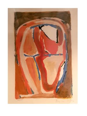 Abstract Composition Lithograph By Bram Van Velde 1950s For Sale At Pamono