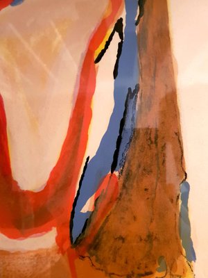 Abstract Composition Lithograph By Bram Van Velde 1950s For Sale At Pamono
