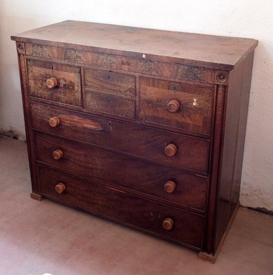 Antique English Mahogany Chest Of Drawers For Sale At Pamono