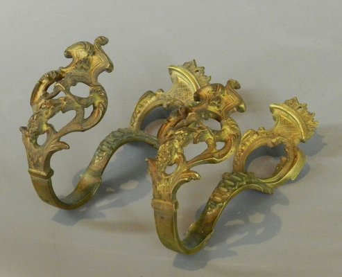 Antique French Brass Curtain Tie Backs Set Of 2 For Sale At Pamono