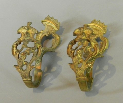 Antique French Brass Curtain Tie Backs Set Of 2 For Sale At Pamono