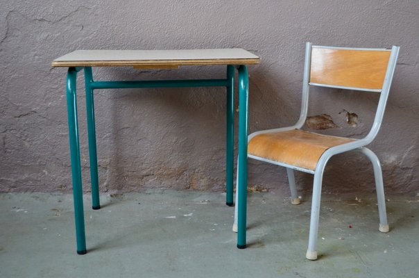 Vintage Children S Set With Desk Chair 1950s For Sale At Pamono