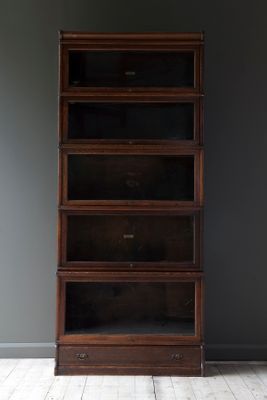 Antique Oak Stacked Bookcase From Globe Wenicke Co For Sale At Pamono