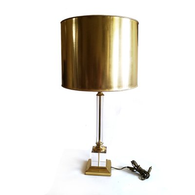 lucite table lamp