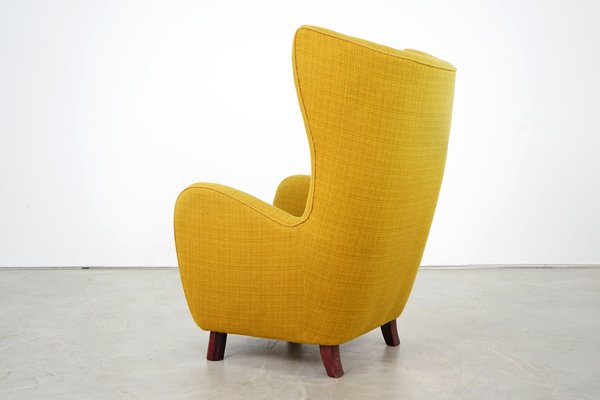 Danish Wing Chair by Mogens Lassen, 1940s for sale at Pamono