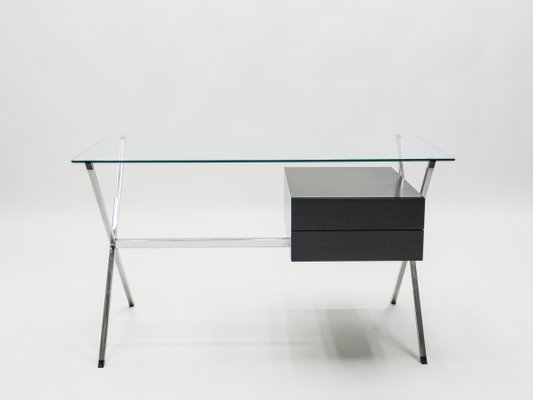 Schreibtisch Aus Lack Chrom Von Franco Albini Fur Knoll