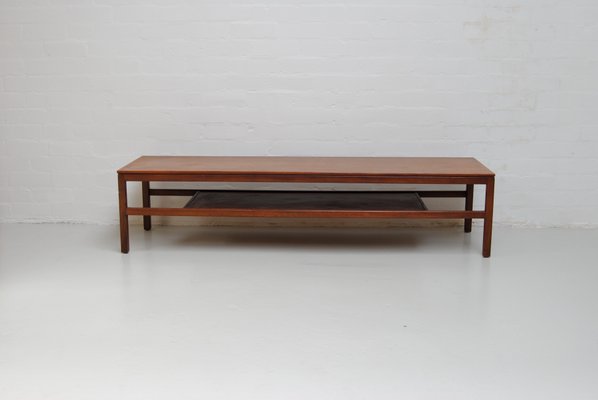Long Vintage Teak Coffee Table For Sale At Pamono
