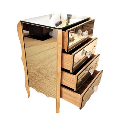 Small Mirrored Chest Of Drawers 1940s For Sale At Pamono