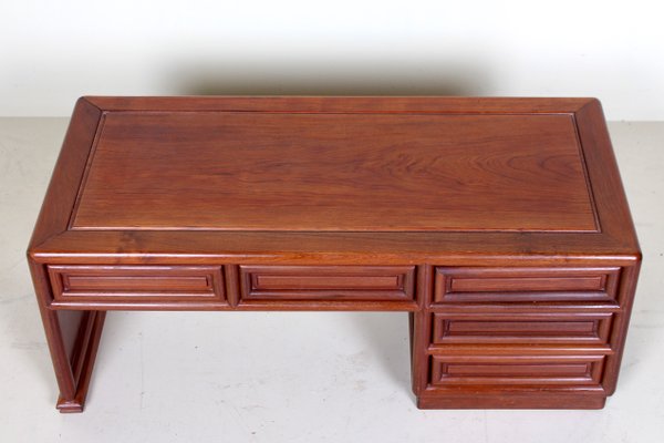 Chinoiserie Low Coffee Table With Fitted Drawers 1940s For Sale