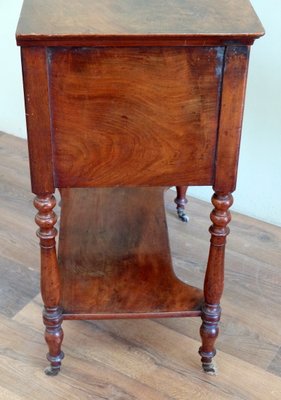 Antique French Side Table On Casters For Sale At Pamono