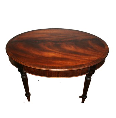 Mid Century Spanish Wooden Oval Coffee Table 1940s Mid Century Spanish Wooden Oval Coffee Table 1940s
