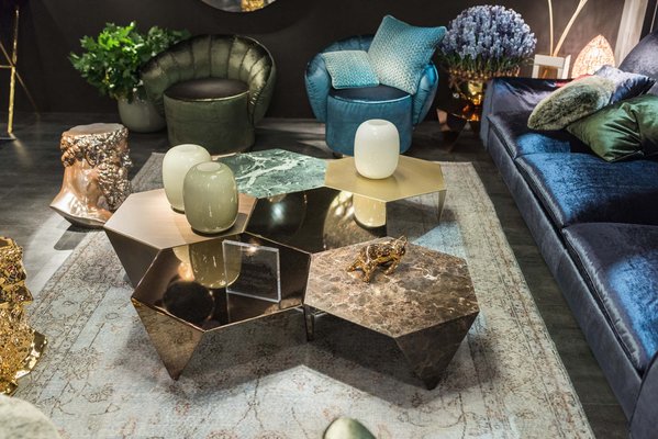 Table Basse Ruche En Marbre Vert Par Giorgio Ragazzini Pour Vgnewtrend En Vente Sur Pamono