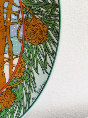 Winter Forest Decorative Plate By K Blume For Villeroy Boch 1970s For Sale At Pamono