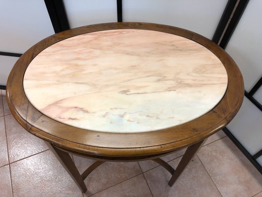 Antique Pink Marble Coffee Table